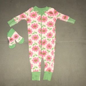 Floral Hanna jamma with matching socks